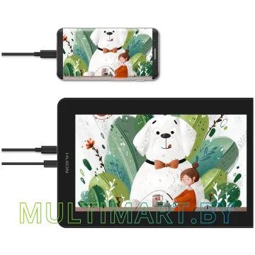 Графический монитор Huion Kamvas 12 (черный/оранжевый) картинка 8